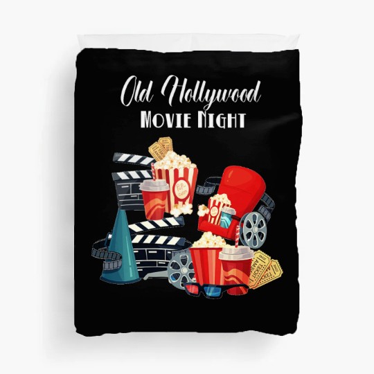 Popcorn Vintage Movie Night Duvet Covers