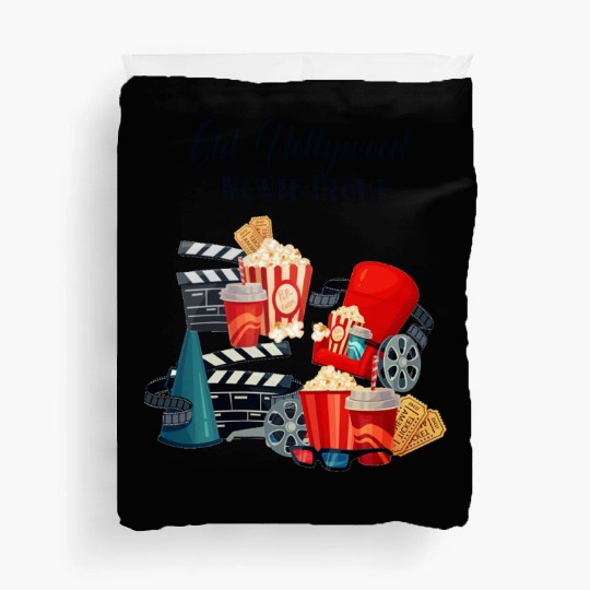 Popcorn Vintage Movie Night Duvet Covers