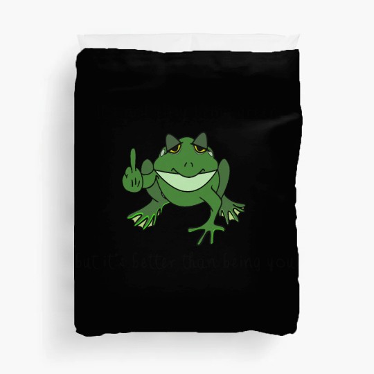 "It's not easy being green but it's.....Frog Duvet Covers