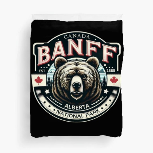 Banff National Park, Alberta Canada grizzly bears Duvet Covers