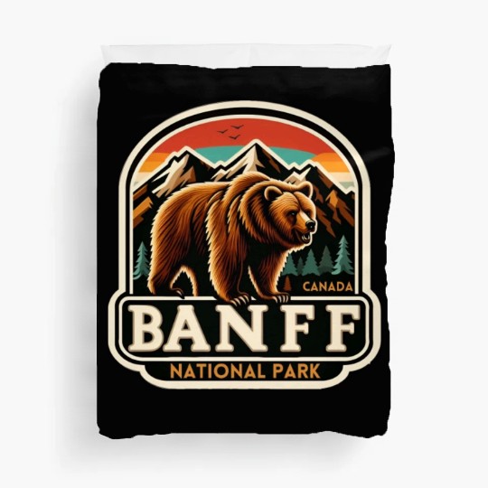 Banff National Park, Alberta Canada grizzly bears Duvet Covers
