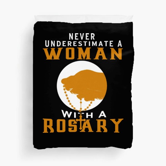 Roman Catholic Rosary Mary Chaplet Women Design Duvet Covers