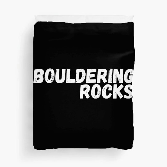 bouldering rocks Duvet Covers