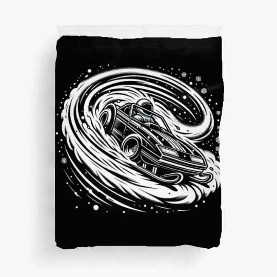 Sledding Snow Sled Winter Sport Winter Outdood Duvet Covers