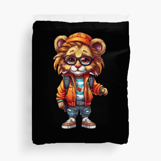Cute Lion Cartoon Duvet Covers