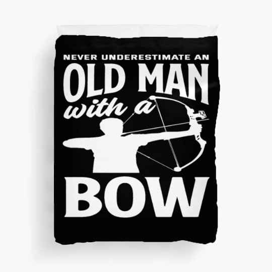 Old Man Archery Bow Duvet Covers