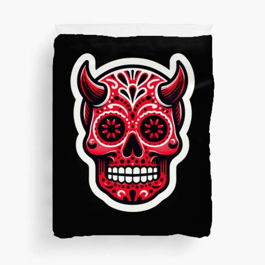 Adventurous Spirit: Daredevil Sugar Skull Duvet Covers