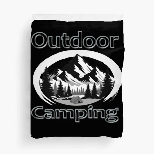 Outdoor camping as nature retreat Duvet Covers