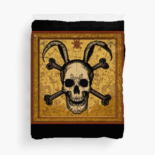 bunny skull and crossbones❤ D83D DC95 D83C DF39 D83D DC95 D83D DC95 D83C DF39 D83C DF39❤ D83C DF39 D83D DC95 D83D DC95 Duvet Covers