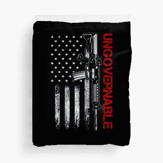 Ungovernable Become Ungovernable American USA FLag Duvet Covers
