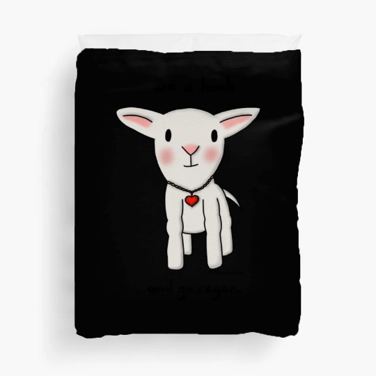 Be a Lamb and Go Vegan Duvet Covers