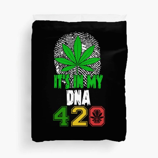 Slapstick 420 Herb In My DNA Weed Marijuana Design Duvet Covers