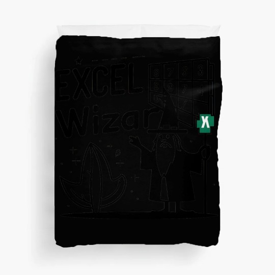 excel wizad funny accountant, bookkeeper and audit Duvet Covers
