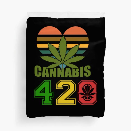 Hysteric 420 Love Good Herb Weed Marijuana Design Duvet Covers