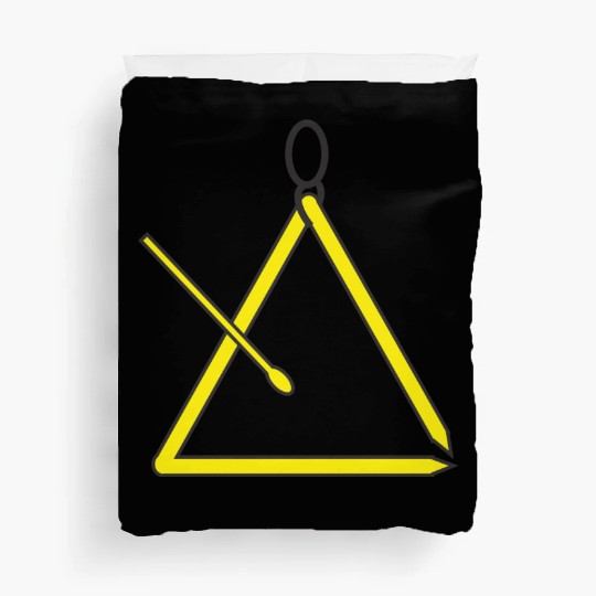 Triangle music instrument for orchestra Duvet Covers
