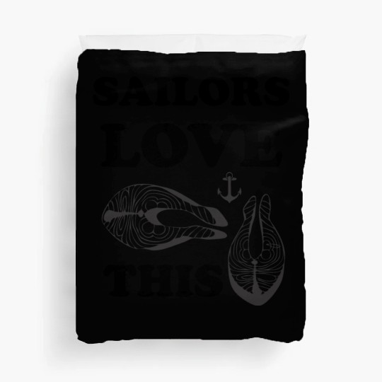 sailors love eating tuna seafarers club ompetition Duvet Covers