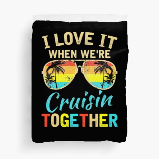 Cruise Ship Vacation Friends Buddies Couples Duvet Covers