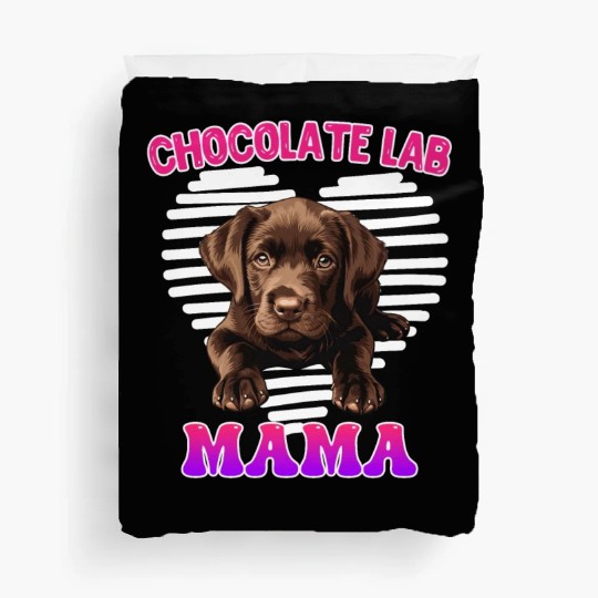 Labrador Retriever CHOCOLATE LAB MOM Labrador Duvet Covers