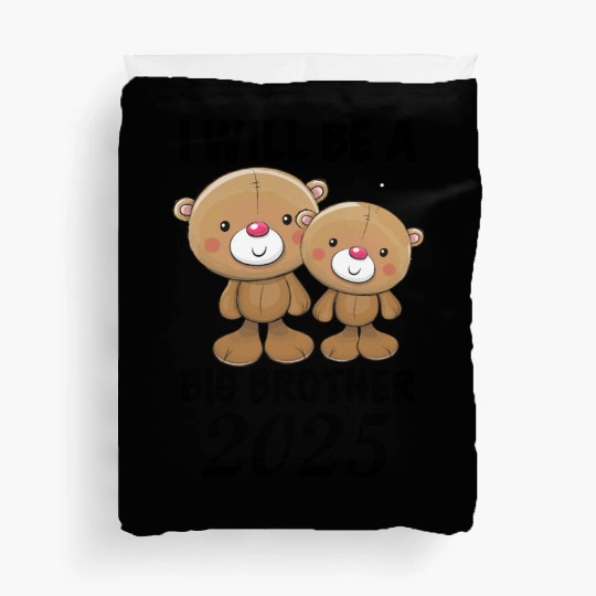 I'm Going To Be A Big Brother 2025 Teddy Bear Duvet Covers