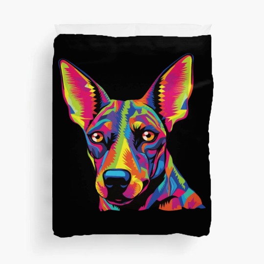 Watercolor Colorful Xoloitzcuintli Duvet Covers
