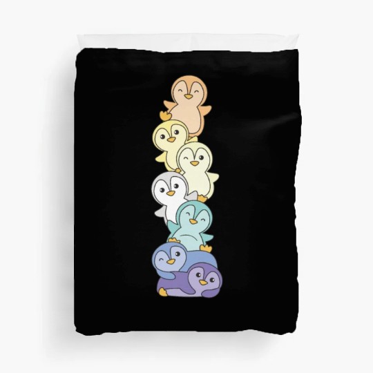 Genderfaun Flag Pride Lgbtq Cute Penguin Duvet Covers