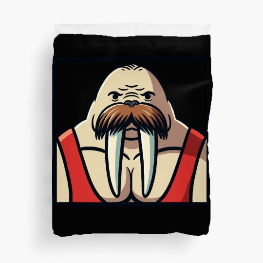 Walrus Wrestler Duvet Covers