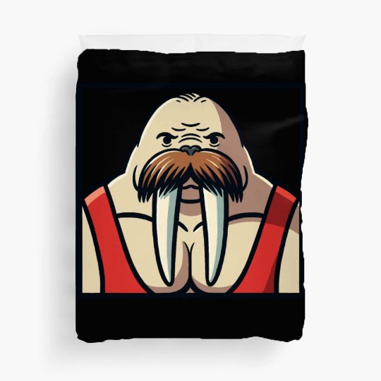 Walrus Wrestler Duvet Covers