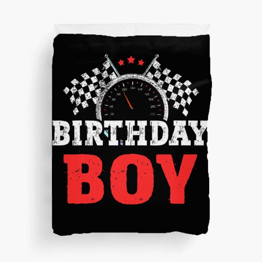 Birthday Boy Race Car Racing Car Driver Birthday Duvet Covers