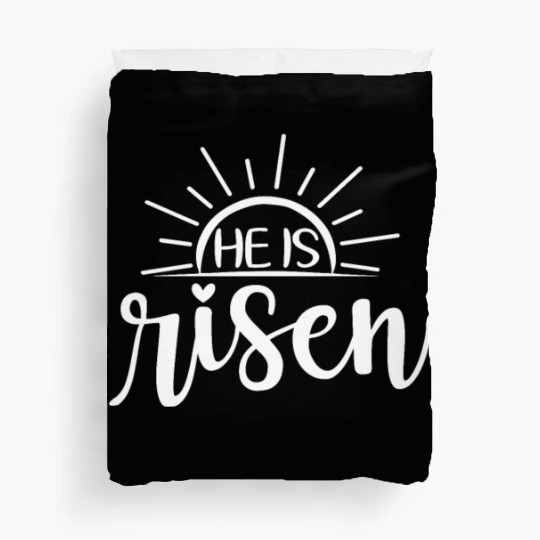 He Is Risen Sunrise Christian Easter Jesus Duvet Covers