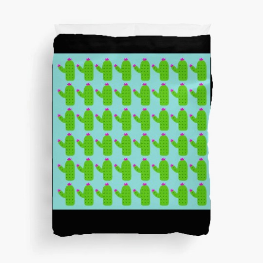 EXOTIC GREEN CACKTUSES PATTERN Duvet Covers
