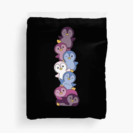 Non Conforming Flag Pride Lgbtq Cute Penguin Duvet Covers