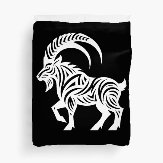 Capricorn Tattoo Style Duvet Covers