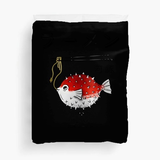 fugu ramen tasukiji street food japanese Duvet Covers