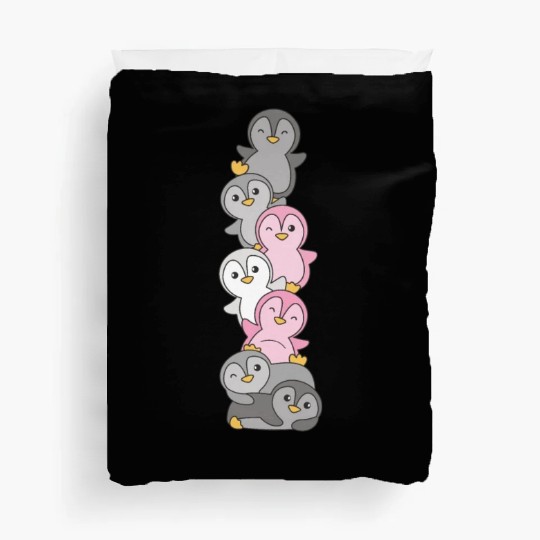 Demigirl Flag Pride Lgbtq Cute Penguin Duvet Covers