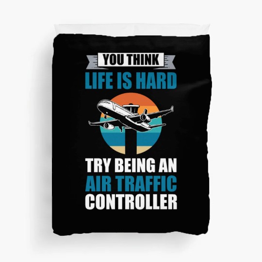 Aviation Aircraft Runway Air Traffic Controller Duvet Covers