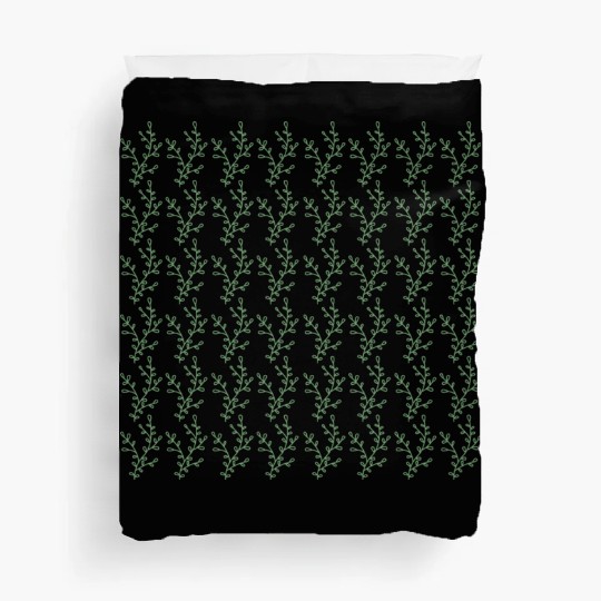 Botanical Green Leaves Design Pattern Duvet Covers