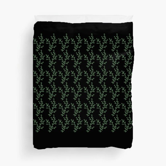 Botanical Green Leaves Design Pattern Duvet Covers