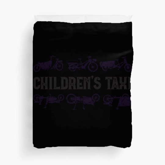 Childrens Taxi Cargo Bicycle Cargobike Duvet Covers