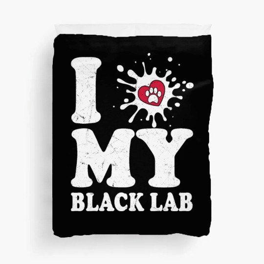 I Love My Black Lab Labrador Retriever Owner Duvet Covers