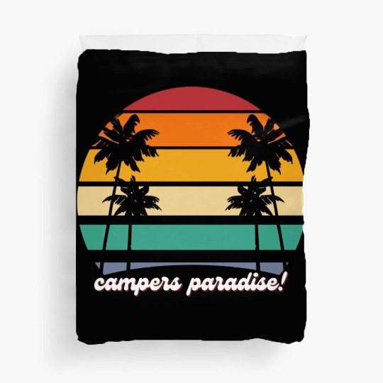 Campers Paradise camping Duvet Covers