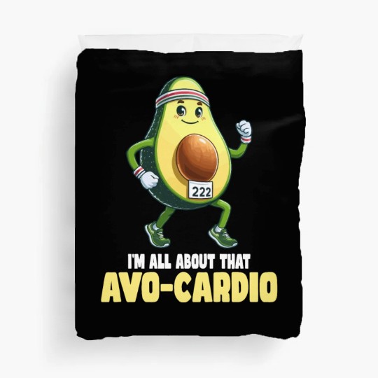 All About That Avo-Cardio Fun Run Duvet Covers