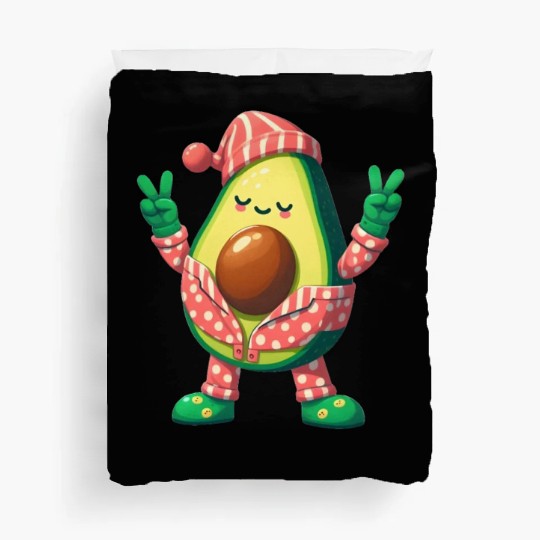 Avocado in Pajamas Duvet Covers