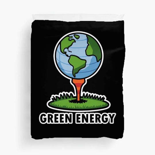 Golf and Earth Day is Green Energy in April Duvet Covers
