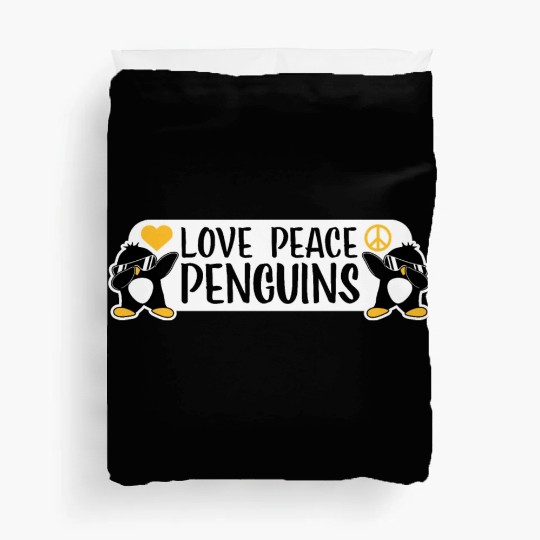 Love Peace Penguins Funny Dab Cool Penguin Dabbing Duvet Covers