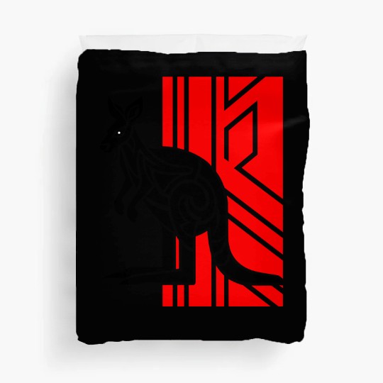 Kangaroo Vector Design 3 Colors Duvet Covers