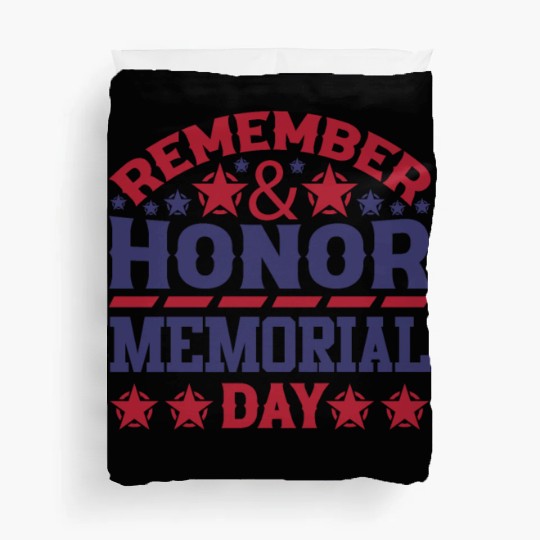 Memorial day ! respect for all Duvet Covers