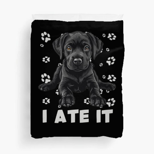 Labrador HUNGRY I ATE IT Labrador Lover Funny Duvet Covers