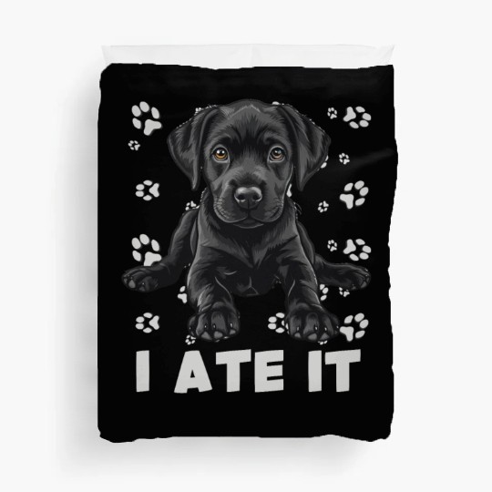 Labrador HUNGRY I ATE IT Labrador Lover Funny Duvet Covers