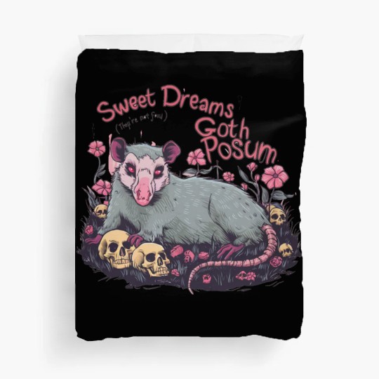 sweet dreams goth possum Street Cats Squad Duvet Covers
