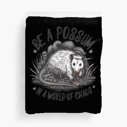 Be a Possum in a world of chaos Street Cats Squad Duvet Covers